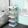 Вертикальная полка-трансформер SHOE RACK для обуви на 4 секции